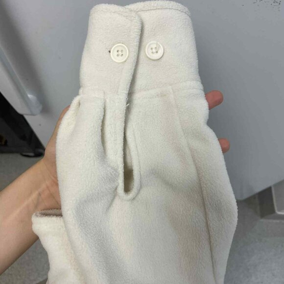 Twik Soft Warm White Wool-like Jacket with Buttons Extra Small XS - Picture 5 of 6